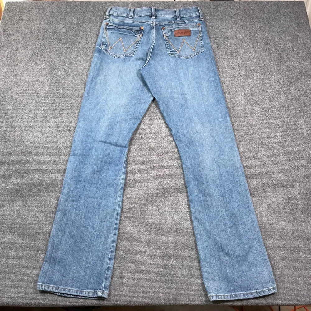 Wrangler Retro Relaxed Boot Jeans Mens 32x36 Blue Denim Cowboy Rodeo Western